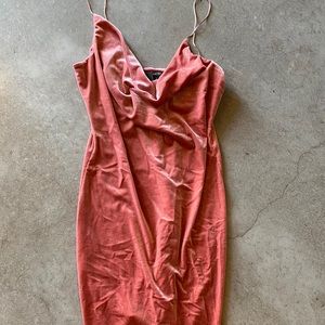 Crushed velvet dress